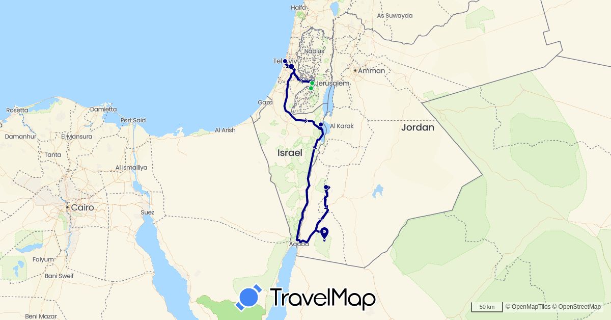 TravelMap itinerary: driving, bus