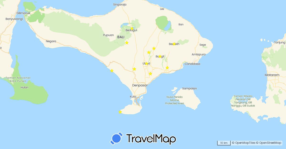 TravelMap itinerary: driving