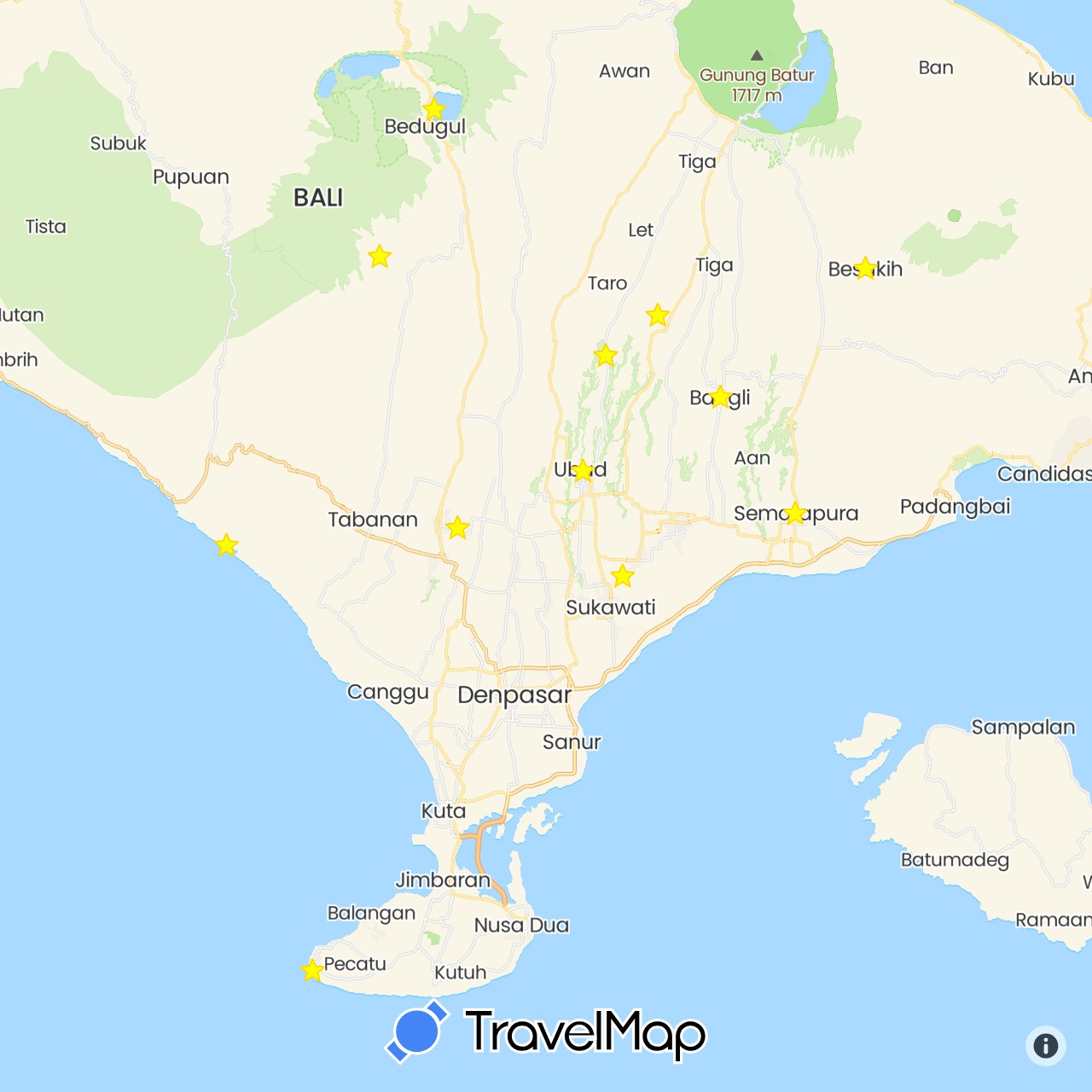 TravelMap itinerary: driving