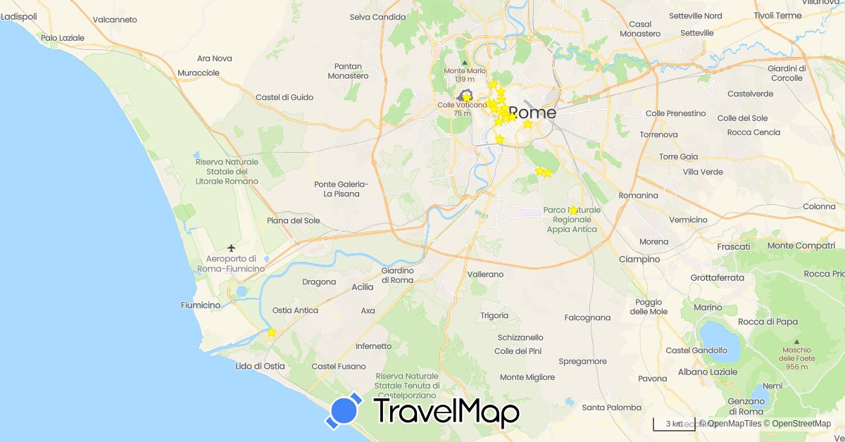 TravelMap itinerary: driving