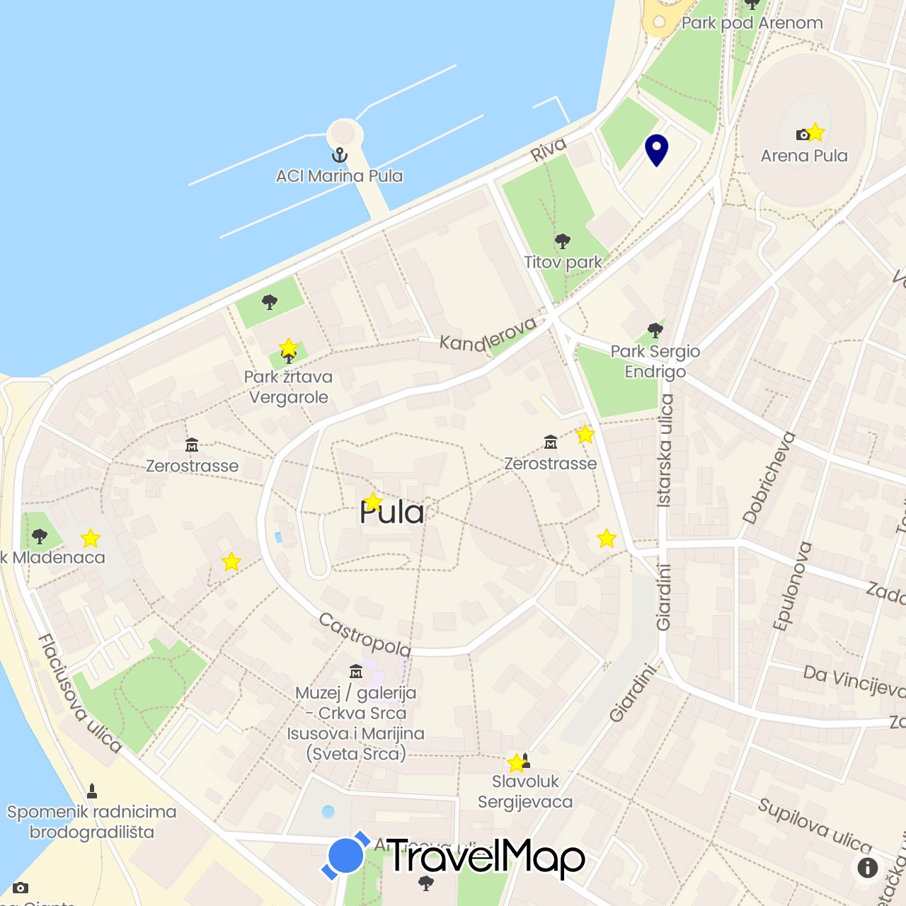 TravelMap itinerary: driving