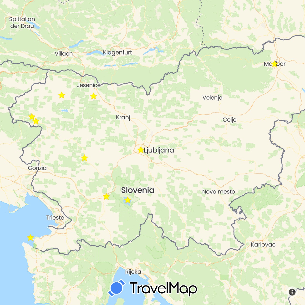 TravelMap itinerary: driving
