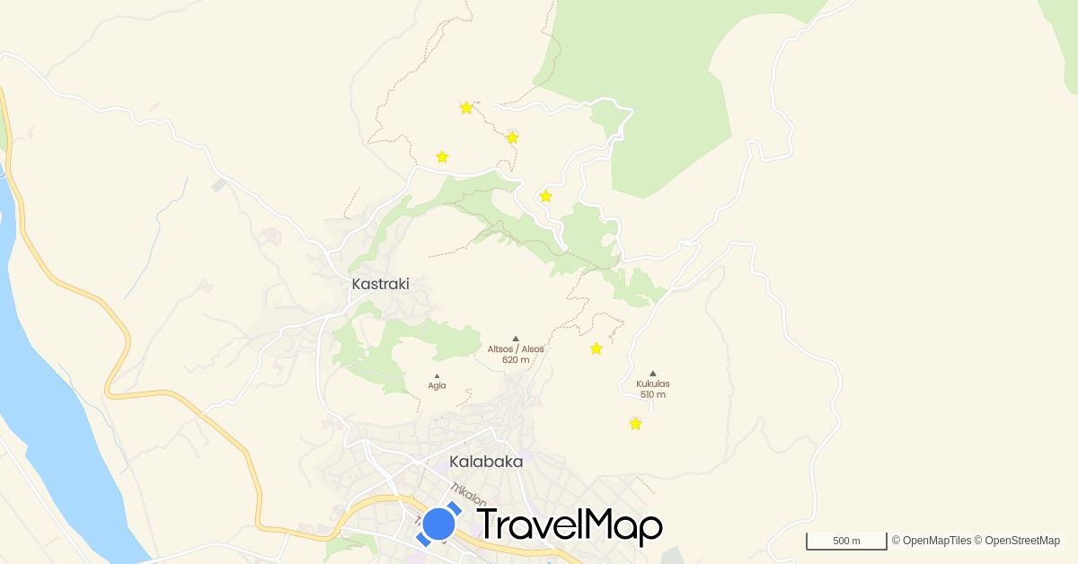 TravelMap itinerary: driving