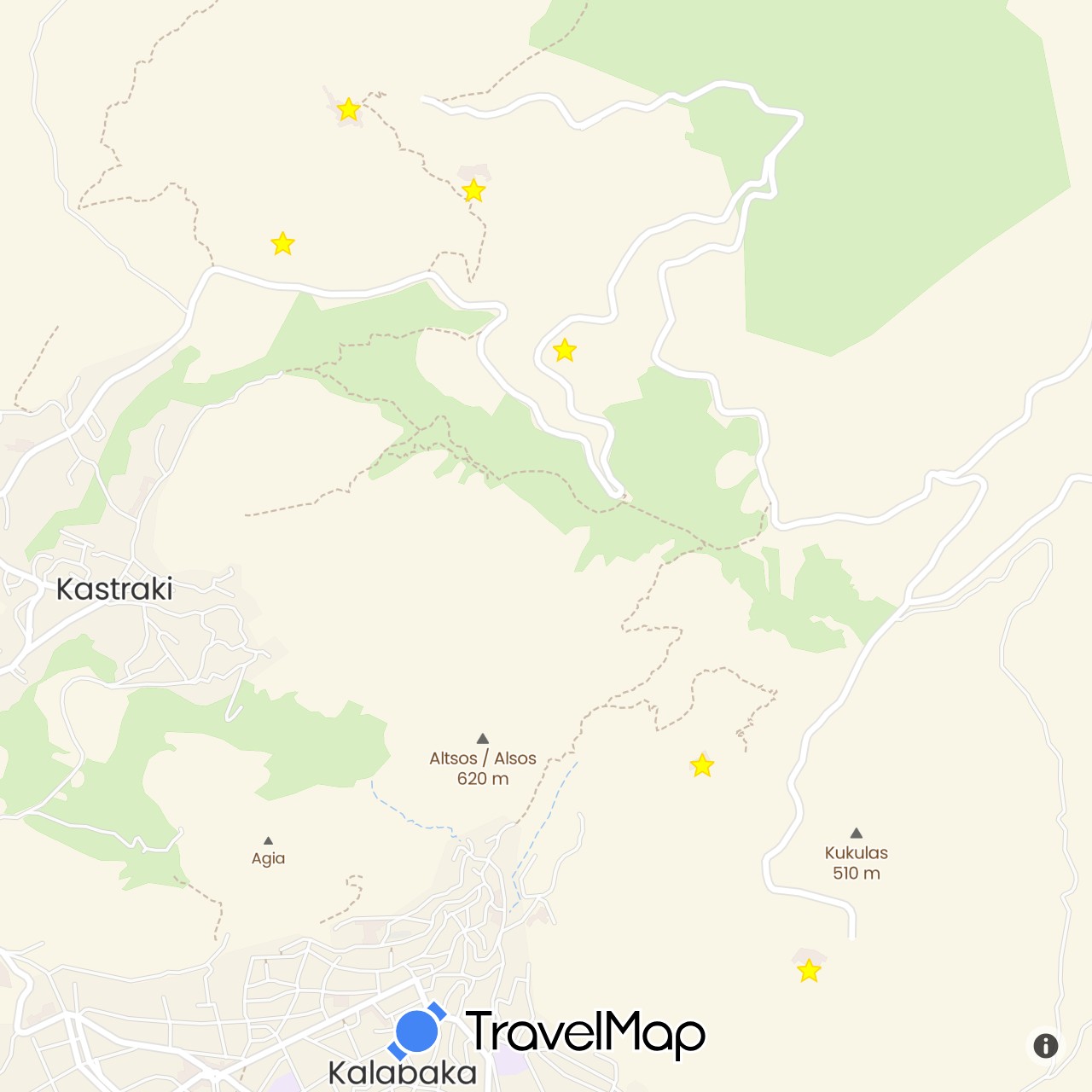 TravelMap itinerary: driving