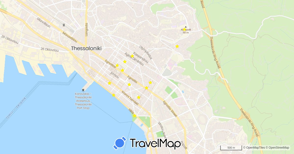 TravelMap itinerary: driving