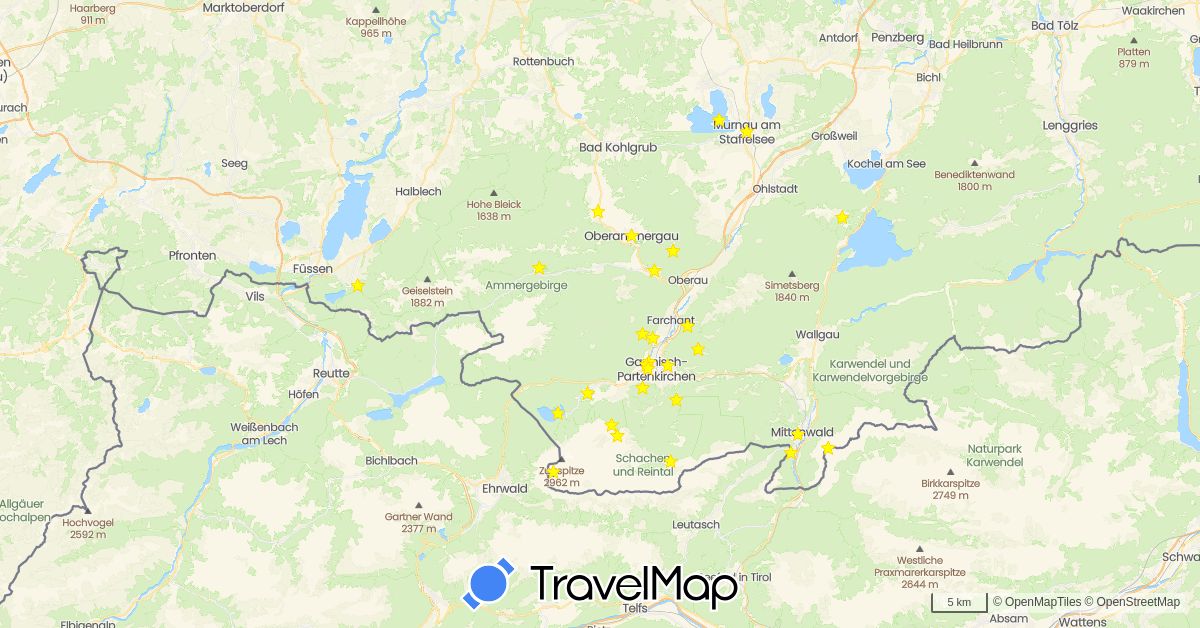 TravelMap itinerary: driving