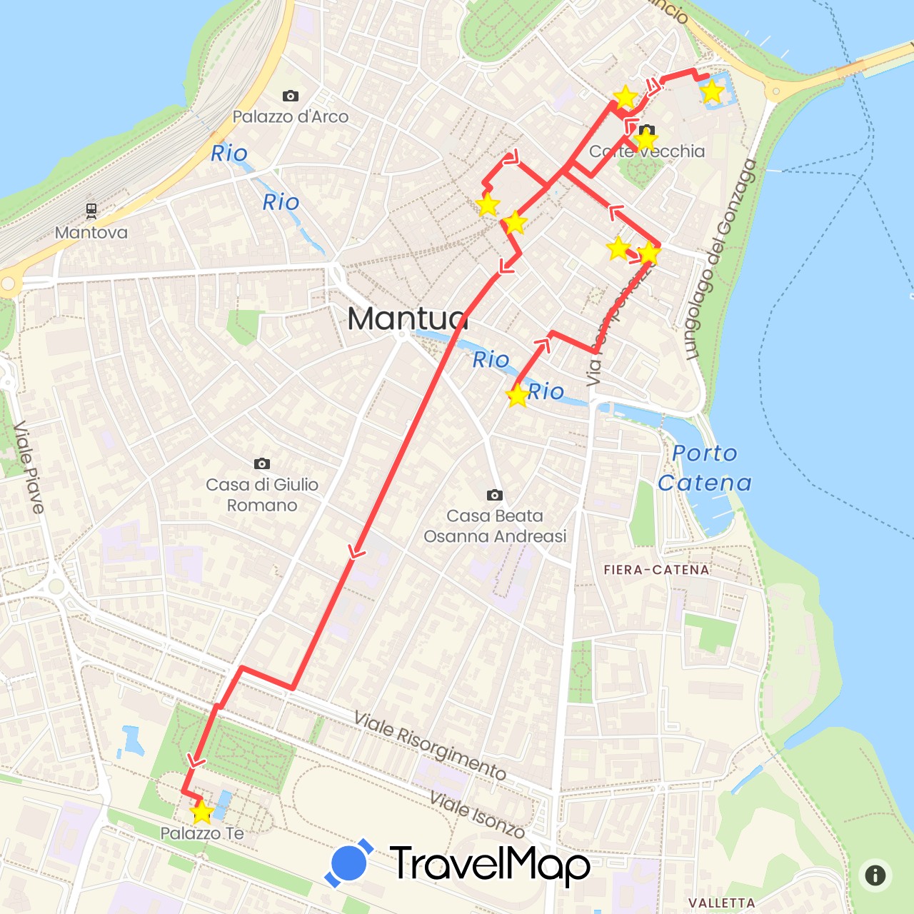 TravelMap itinerary: driving, hiking