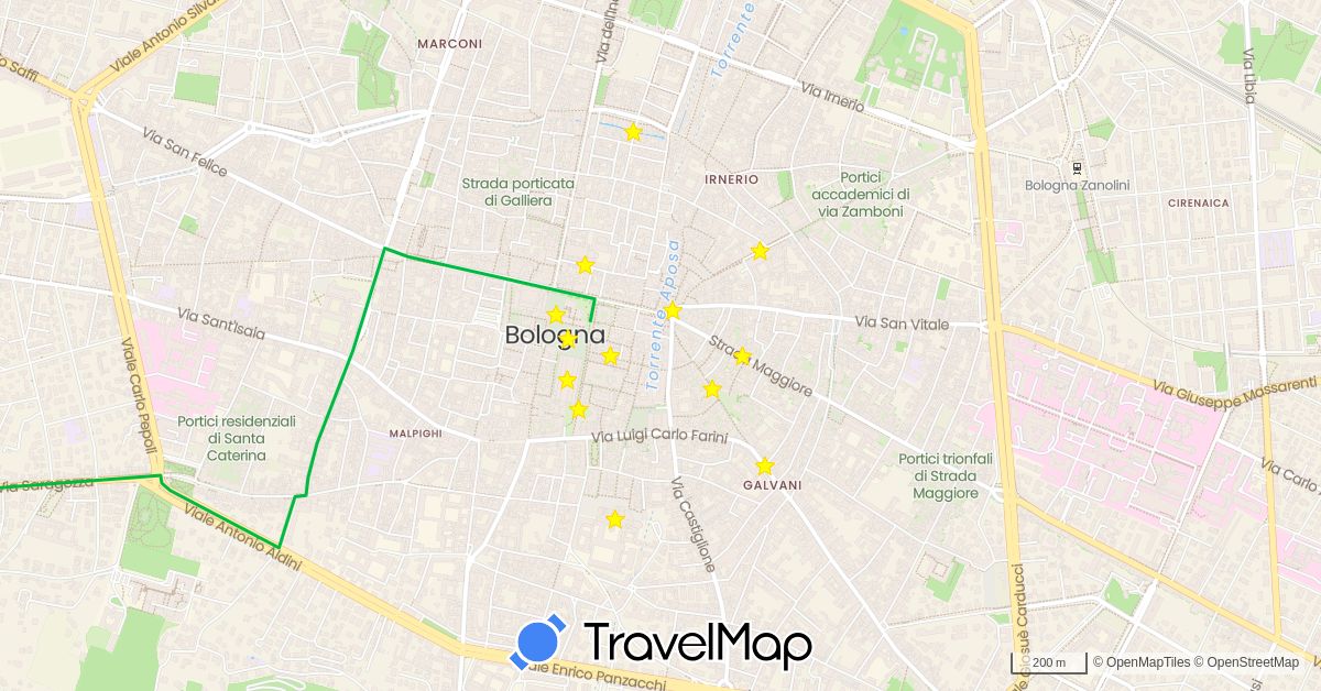 TravelMap itinerary: driving, bus