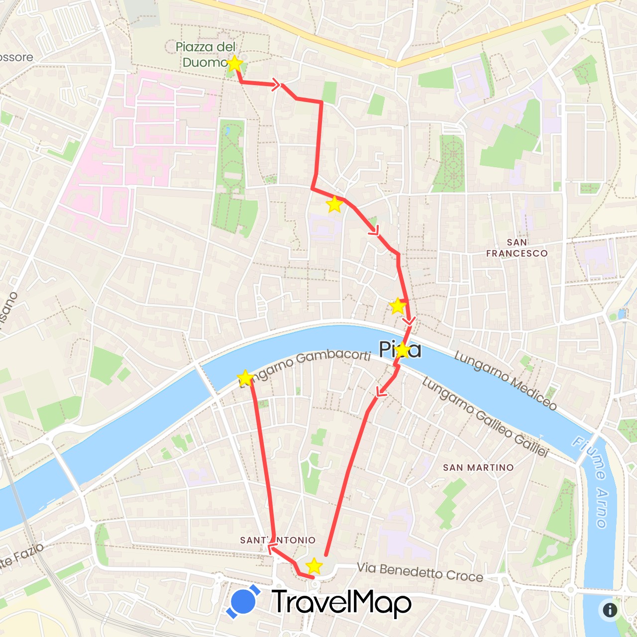 TravelMap itinerary: driving, hiking