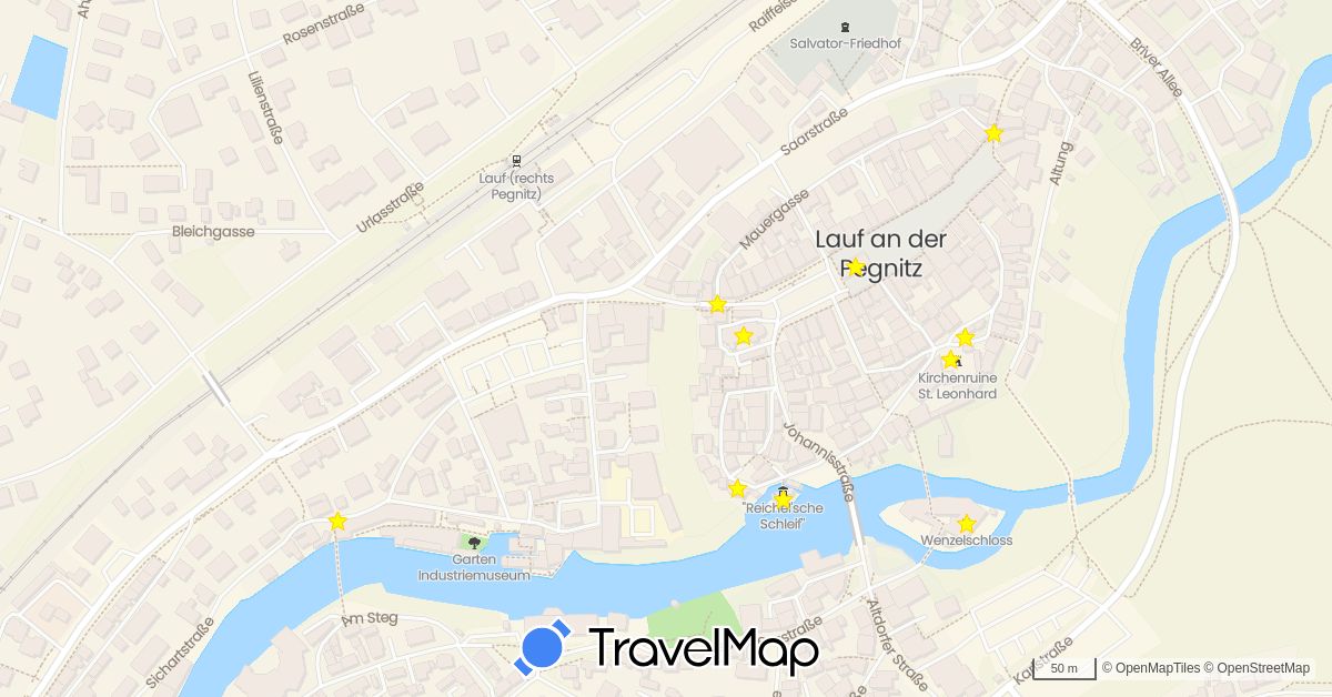 TravelMap itinerary: driving