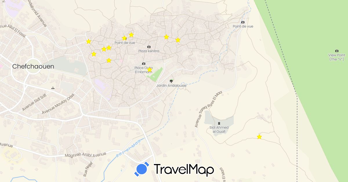 TravelMap itinerary: driving