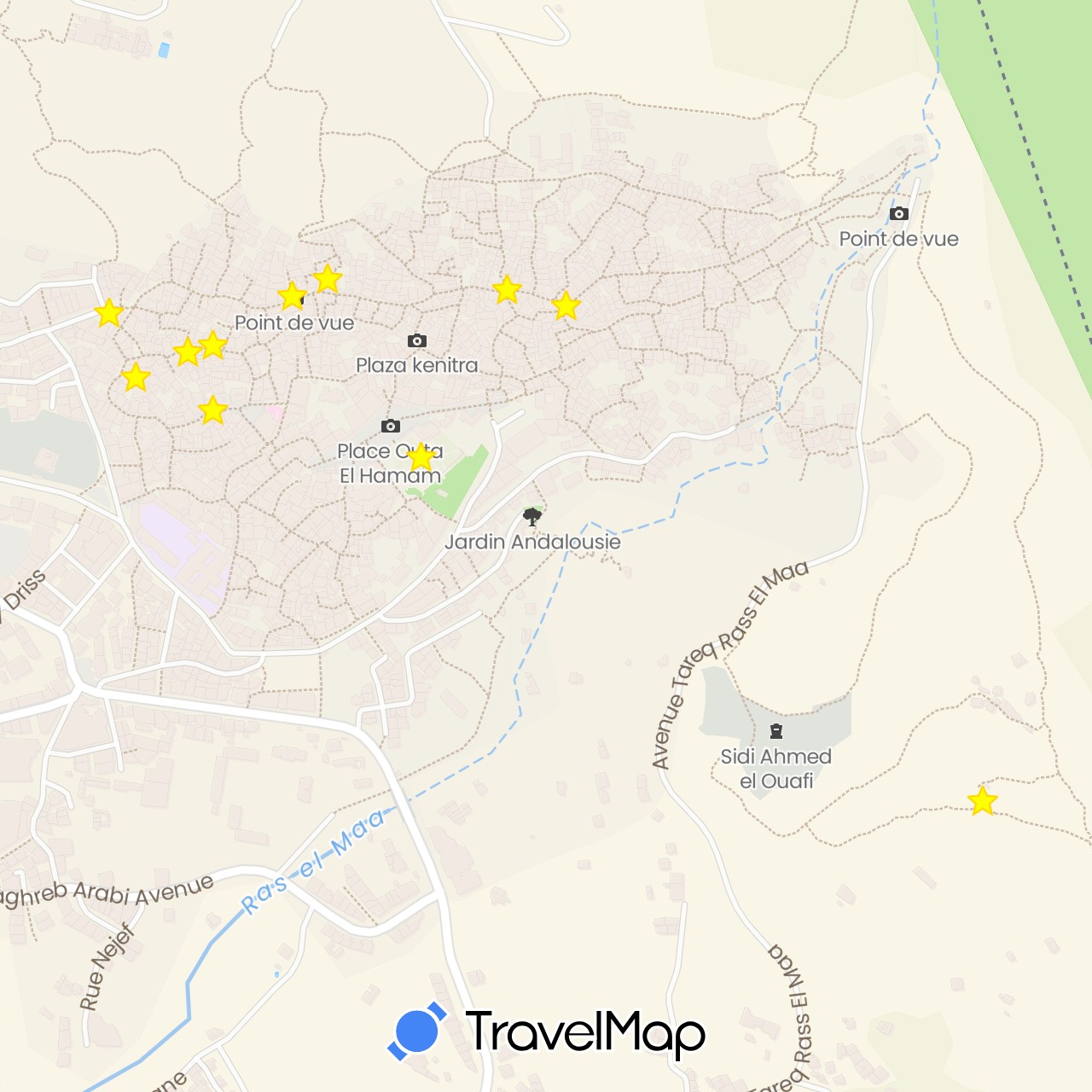 TravelMap itinerary: driving