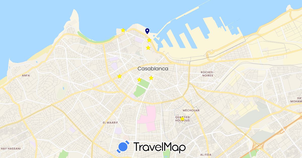 TravelMap itinerary: driving