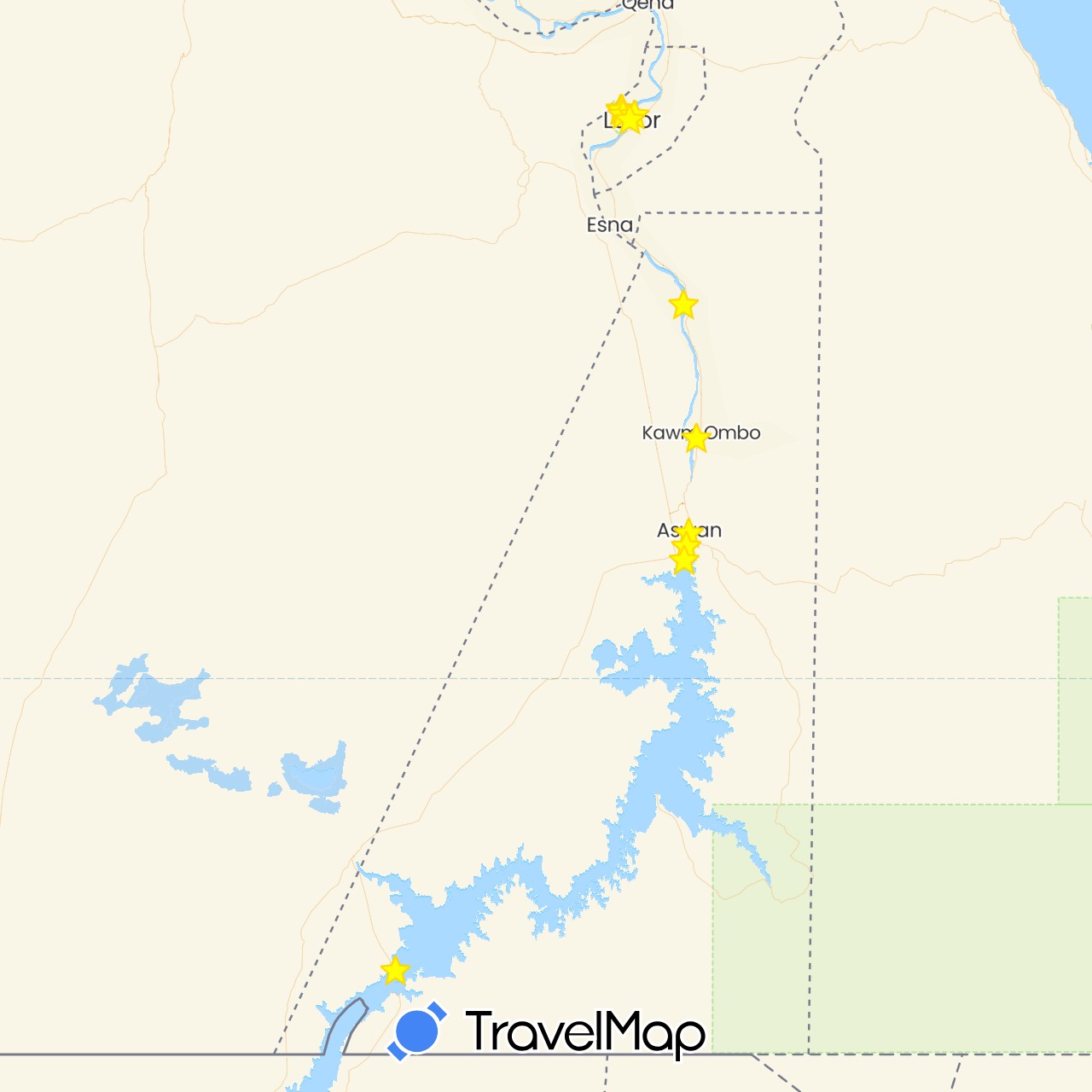 TravelMap itinerary: driving