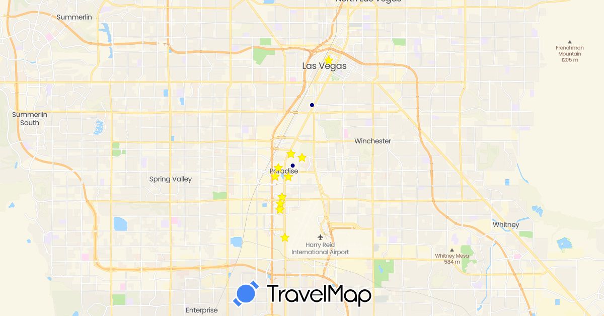 TravelMap itinerary: driving