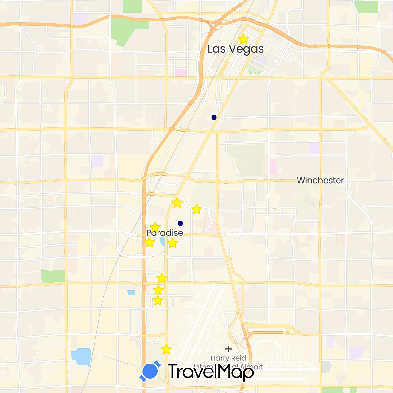 TravelMap itinerary: driving
