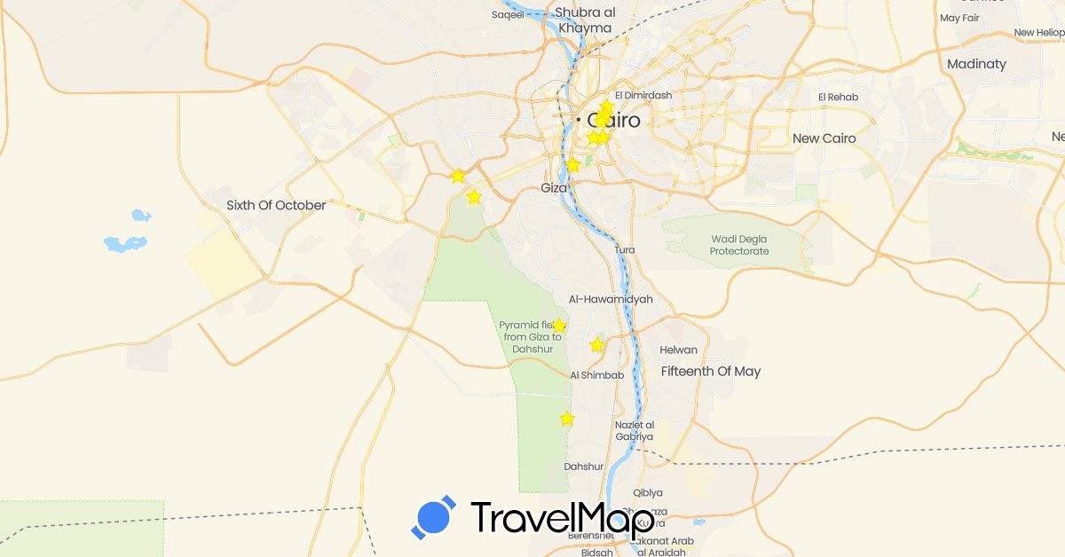 TravelMap itinerary: driving, zu fuß
