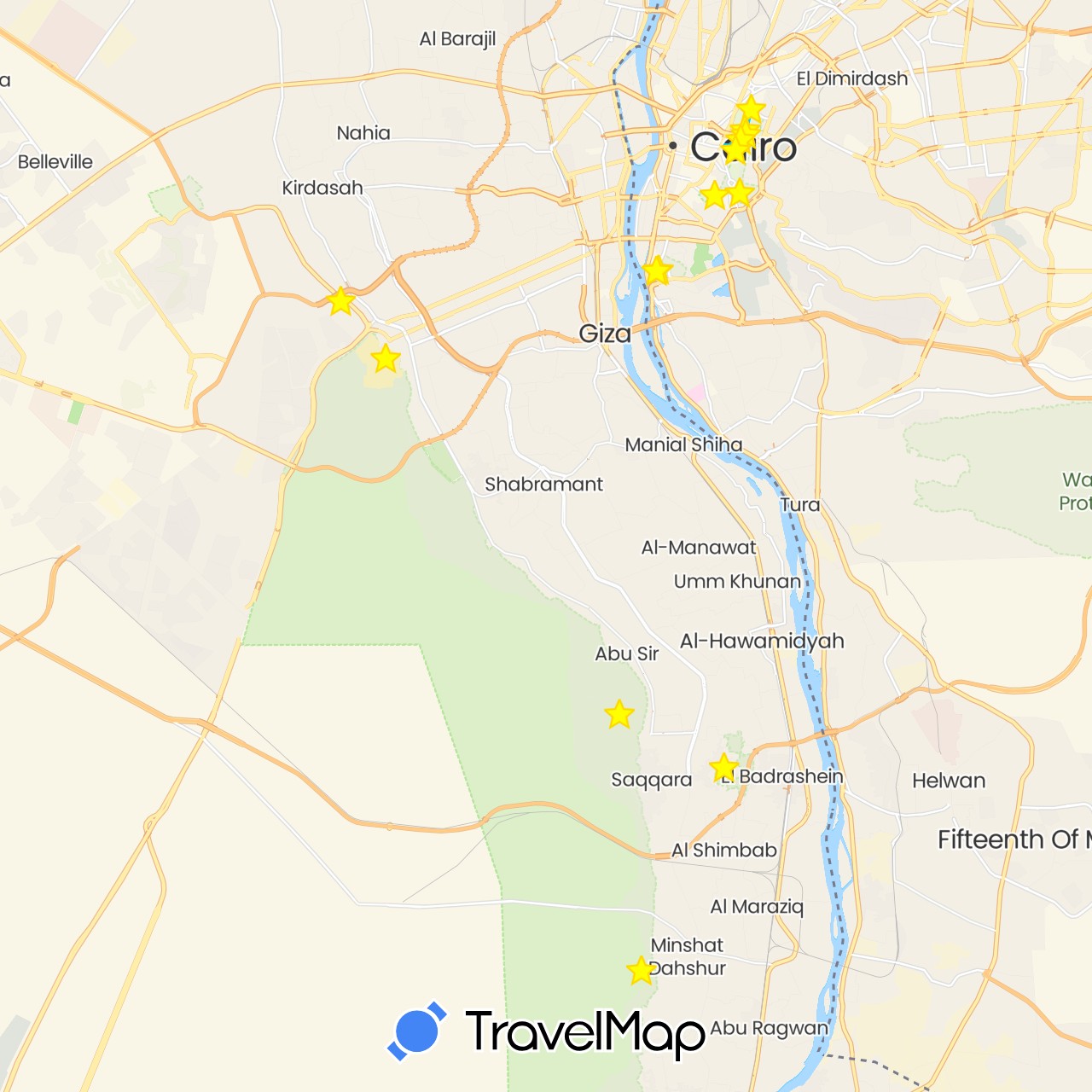 TravelMap itinerary: driving, zu fuß