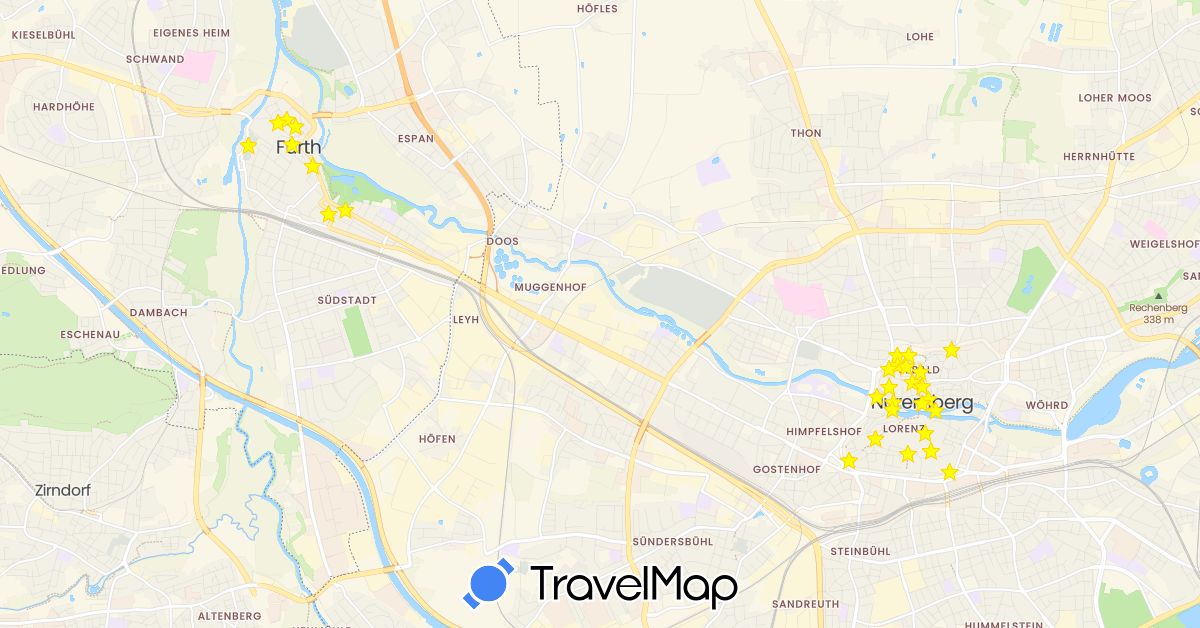 TravelMap itinerary: driving