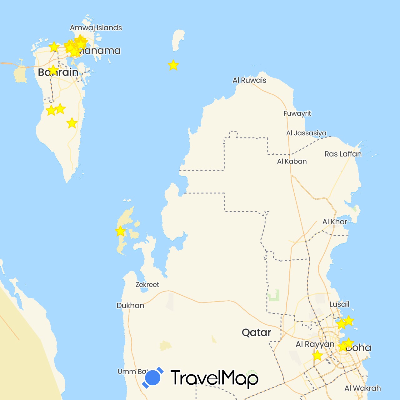TravelMap itinerary: driving, hiking
